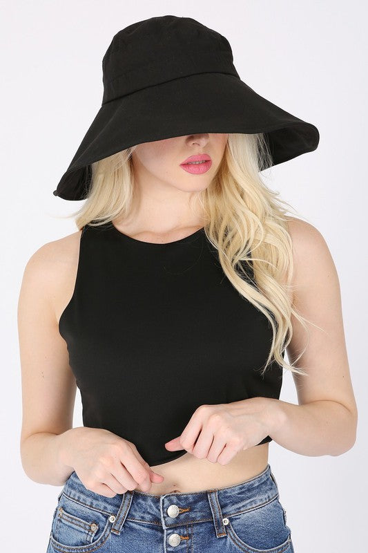 Wide Brim Bucket Hat