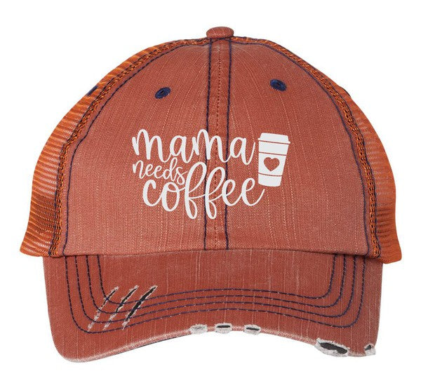 Mama Needs Coffee Embroidered Hat