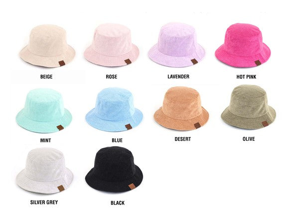 Terry Cloth Bucket Hat