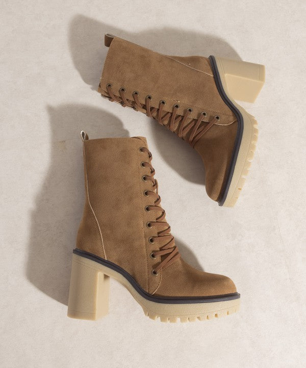 Oasis Society Jenna Platform Military Boots