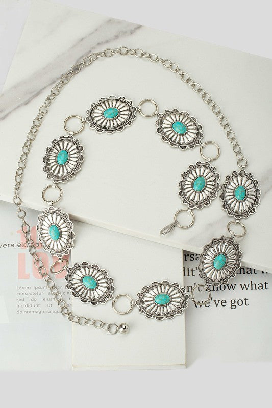 Boho Oval Shape Waist Chain