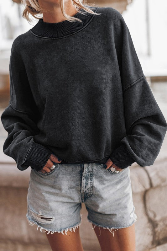 Mineral Washed Sweatshirt Pullover