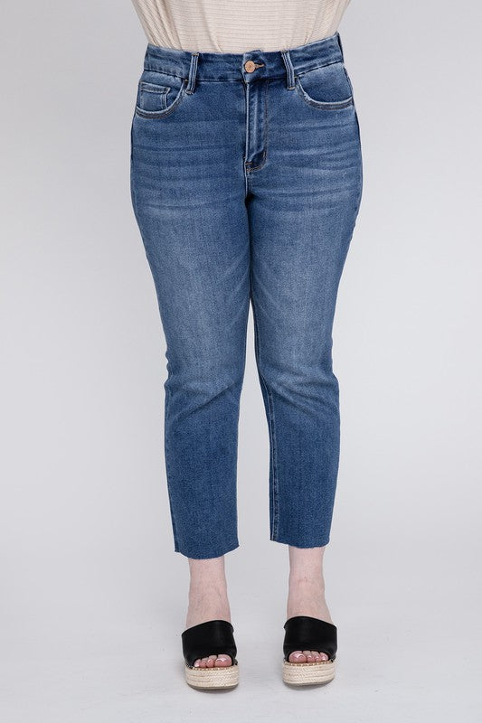 Plus Size Straight High Rise Jeans