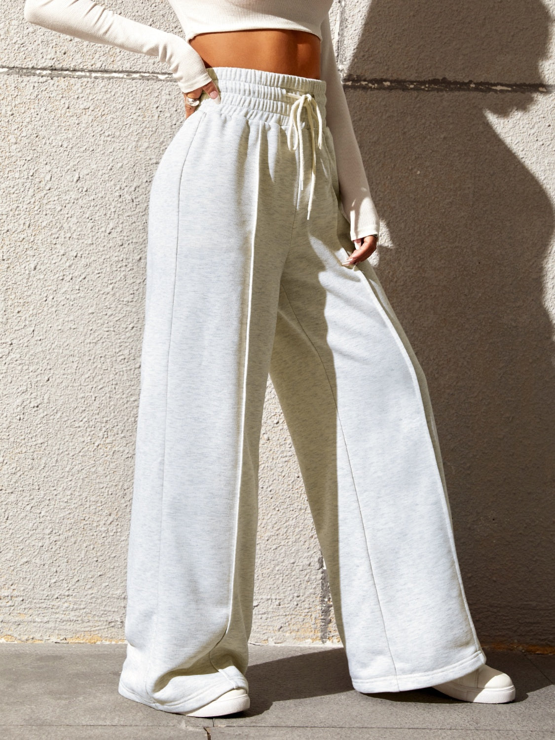 Honey Drawstring Wide Leg Pants