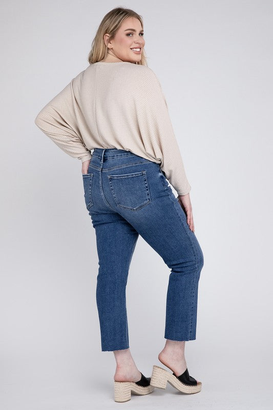 Plus Size Straight High Rise Jeans