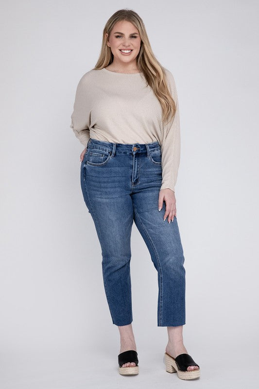 Plus Size Straight High Rise Jeans