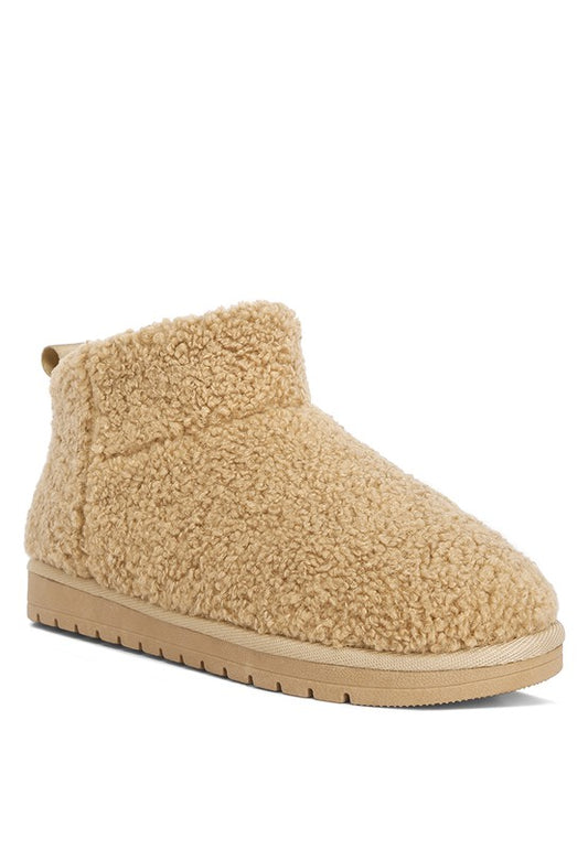 Fleece Exterior Fluffy Boots