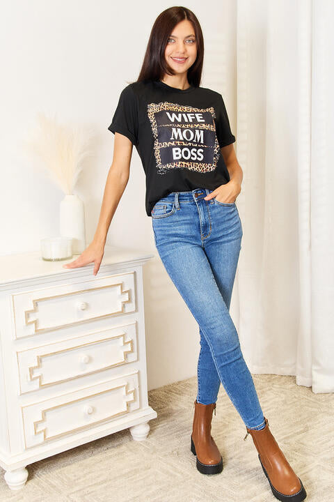 Wife Mom Boss Graphic T-Shirt