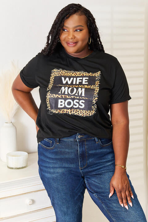 Wife Mom Boss Graphic T-Shirt